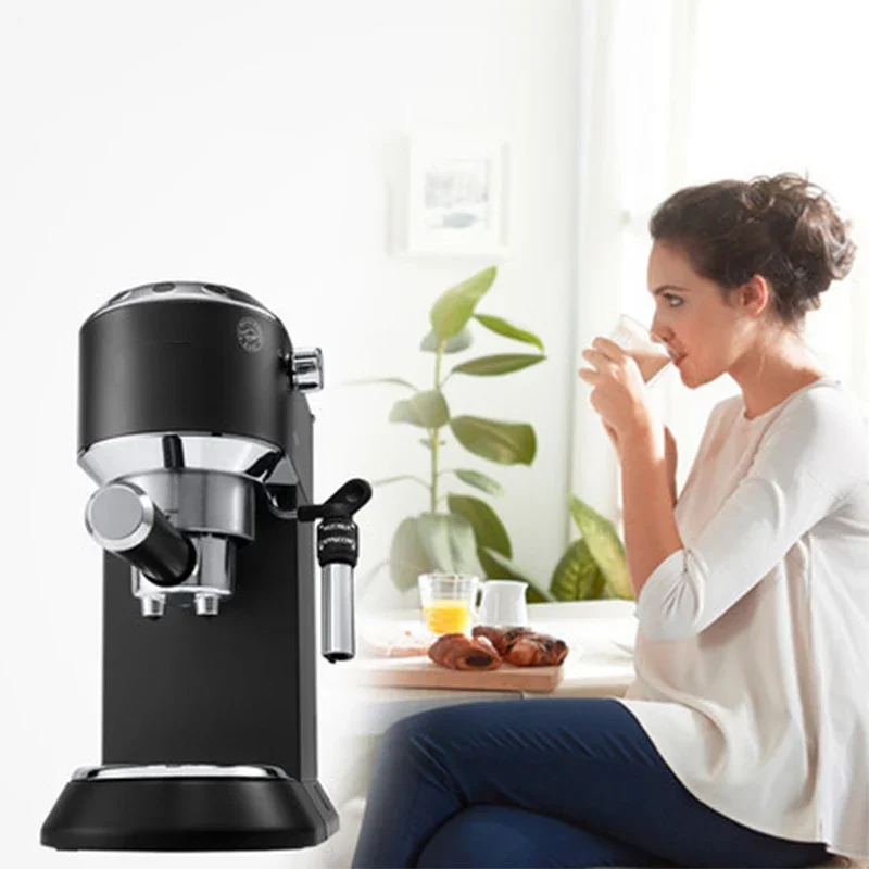 EC685 Italian Semi-Automatic Coffee Machine 220V/1350W Household Stainless Steel Coffee Maker Capacity 11-15 Cups 6