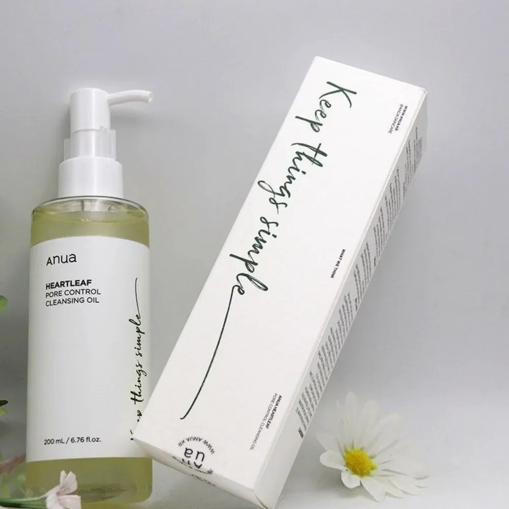 Anua Heartleaf Pore Control Cleansing Oil Pore Control Deep Cleansing Foam and Soothing Refreshing Toner Niacinamide 10% + 2% 3