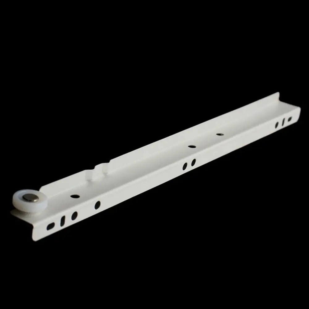 1Pair Drawer Slides Mute Two Cabinet Rails Drawer Track Slides Computer Table Chute Cabinets Keyboard Roller Pulley Furniture Cabinets Slides