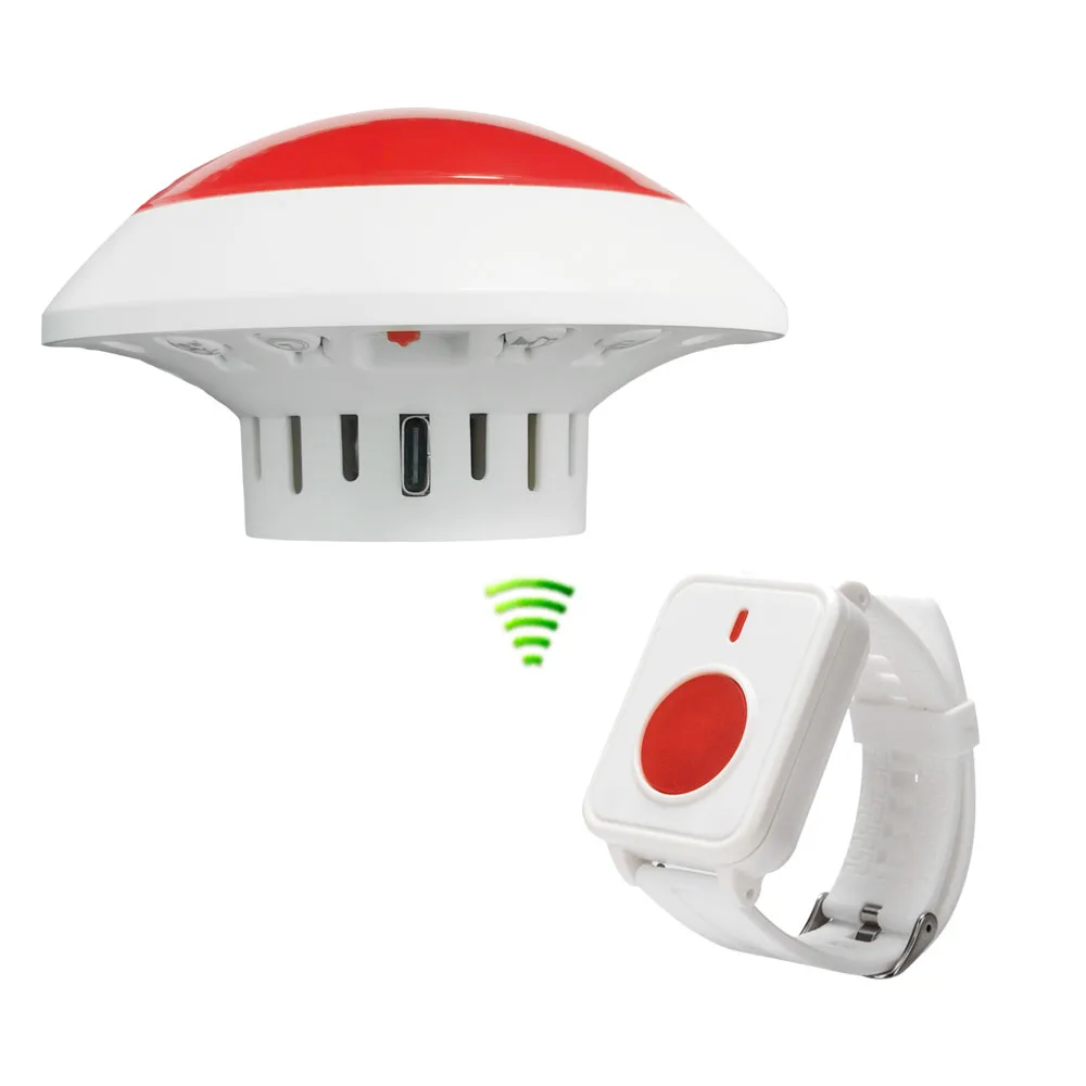

Wireless Caregiver Pager Smart Call System Calling Sound and Light System for Clinic Hospital Medical Equipment