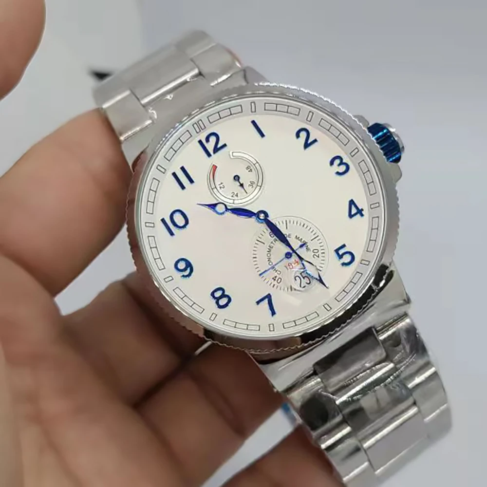 Steel case steel belt automatic mechanical men's watch, high quality underwater classic multi-function calendar watch