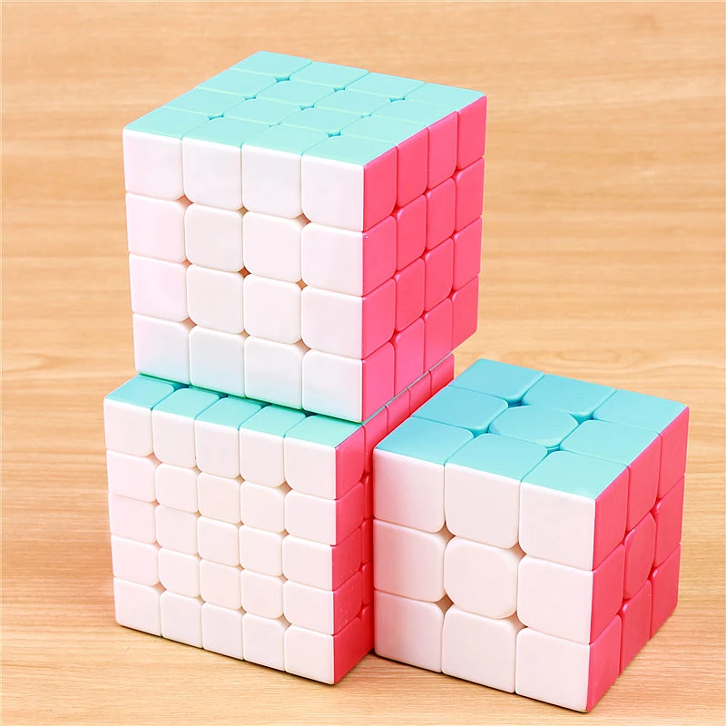 QY TOYS warrior 3x3x3 speed magic cube stickerless 4x4x4 professional puzzle cubo 5x5x5 smoothly cubes educational toys
