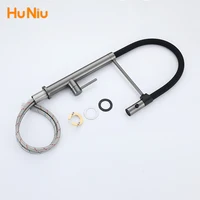 ก๊อกน้ําห้องครัวก๊อกน้ําอ่างล้างจานยางดึง Stream Sprayer ก๊อกสแตนเลส 304 Rotatable KITCHEN Mixer Water TAP Crane 6