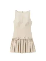 Women's Ruffled Mini Dress with Bows, O Neck, Sleeveless, Back Zipper, Female Dresses, Chic Fashion - Image 2