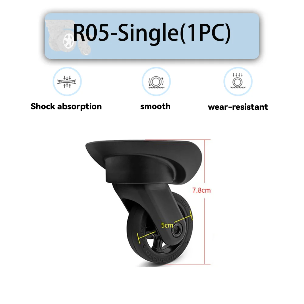 for-samsonite-r05-single-wheel-universal-wheel-replacement-suitcase-rotating-smooth-silent-shock-absorbing-wheel-accessories