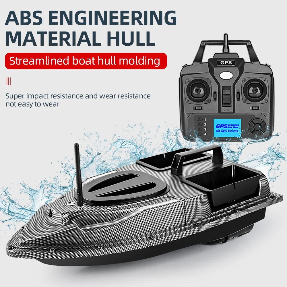 RC Bait Boat 500M Auto Driving Return V900 V070 V020 40 Points Sonar 1.5KG With Steering Light For Fishing Wireless Fish Finder 6