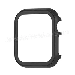 Premium Aluminum & Tempered Glass Protective iWatch Cover for Series 7  45mm (Black)