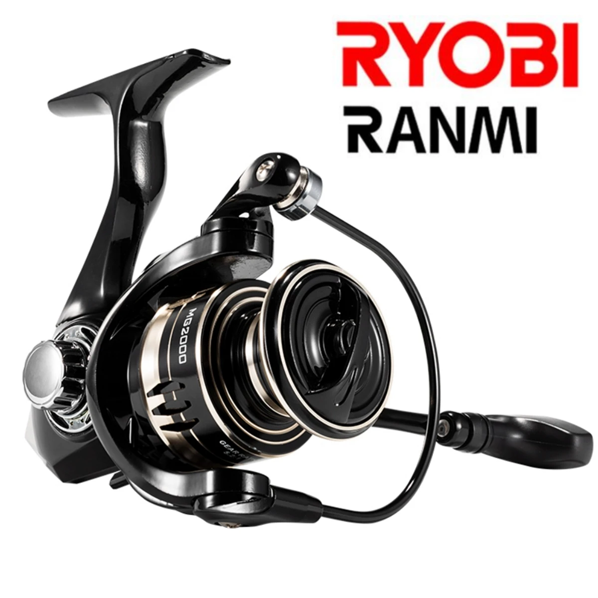 DEUKIO 낚시 릴, 최대 드래그 12kg 스피닝 릴, 금속 스풀, 낚시 액세서리, 2000-7000 8 RYOBI RANMI MG 초경량 금속 스피닝 릴, 기어 비율 1000-7000, 바닷물 또는 민물 낚시 릴, 최대 드래그 10kg, 5.2:1