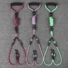 Pet dual head dog walking rope with wavy pattern, one drag two traction rope, anti winding and detachable 4