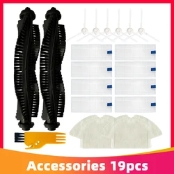 Enhanced Cleaning Kit: Main Side Brush, HEPA Filter, Mop Rag - Robotic Vacuum Cleaner Spare Parts and Accessories (Set 5)