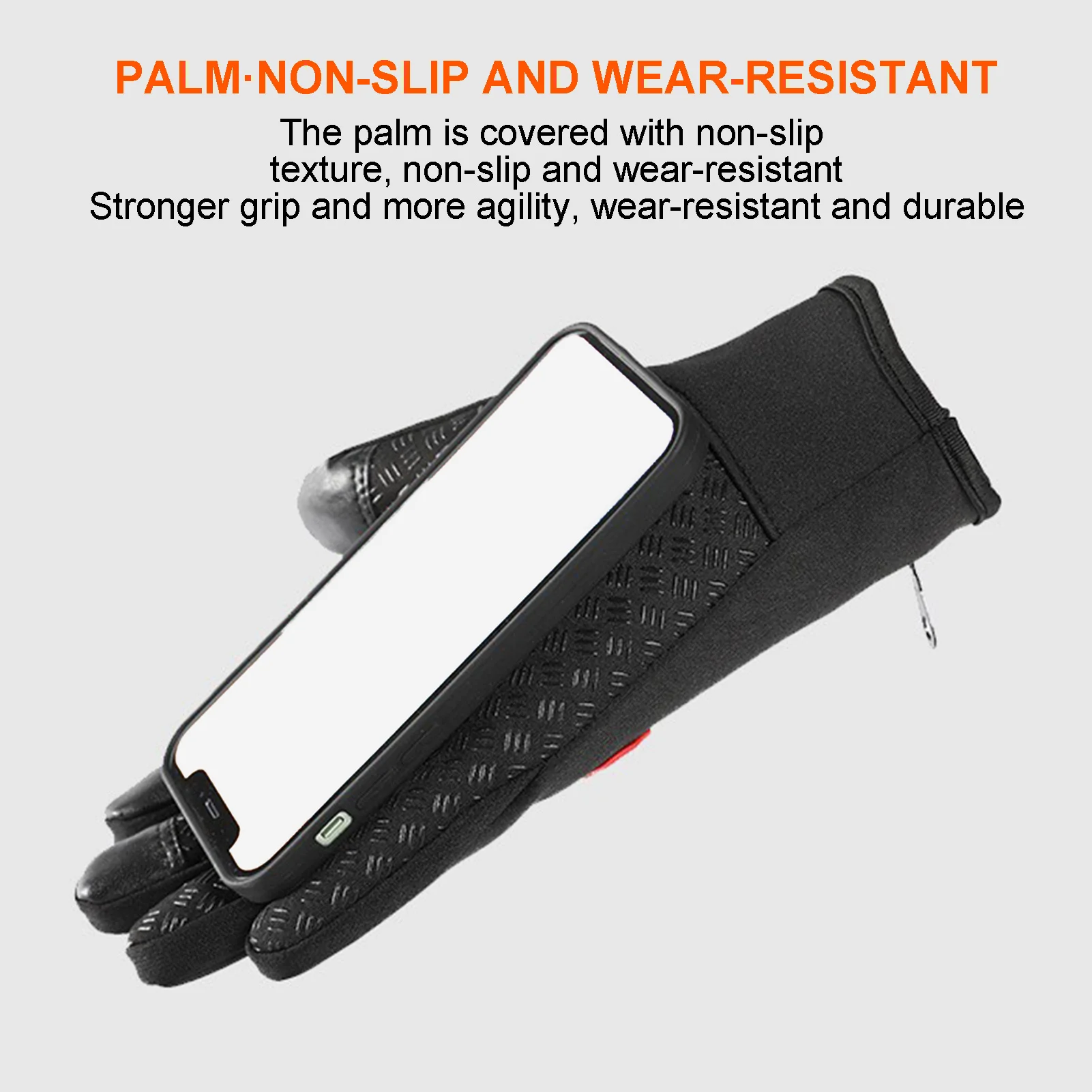 USB Heated Gloves Thermal Heated Gloves Winter Windproof Warm Fingerless for Outdoor Hiking Cycling