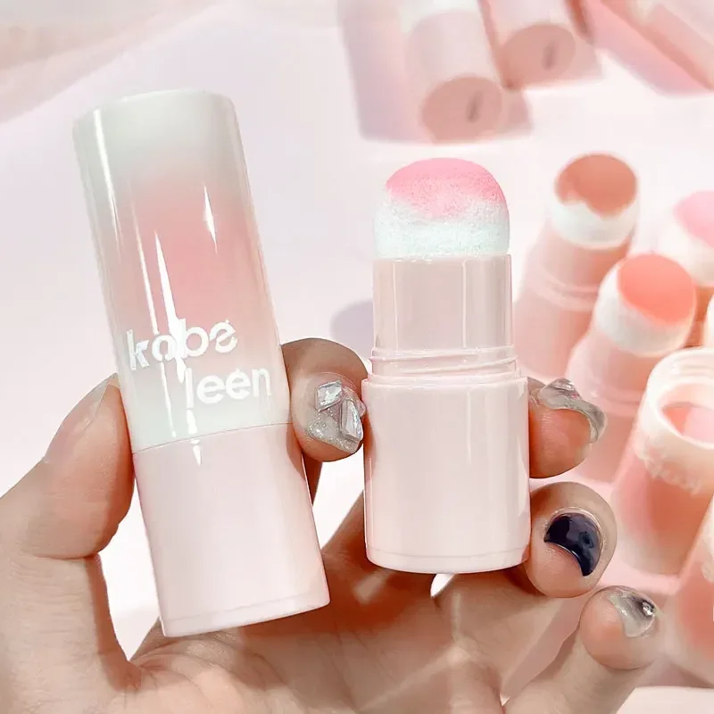 Blush Stick Facial Blusher Blush Cream Cream Blusher Contouring Stick Double Head Sponge Facial Blush Stick Waterproof Multi-purpose Eyes&lips&Cheek Blush Balm Cream Matte Finish Makeup Contour Pen