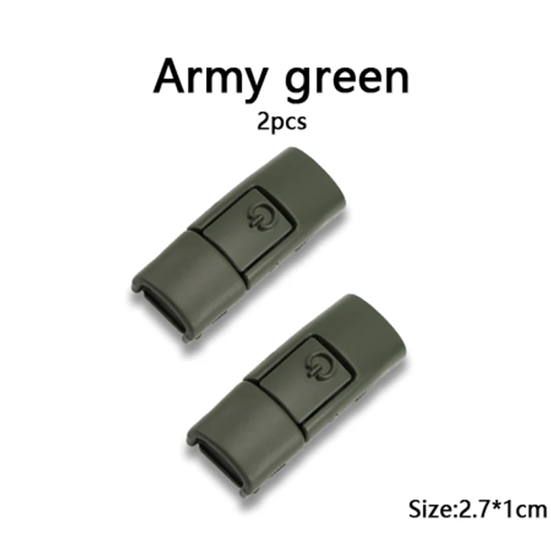 Vibrant Metal Shoelace Clips with Press Lock