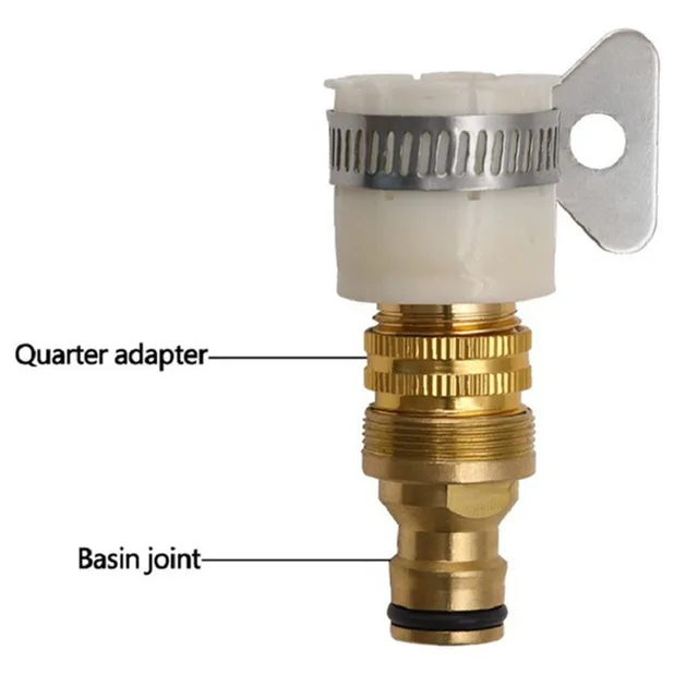 Univerzális Konyhai Tömlő Adapter Fém Csaptelepcsatlakozó Keverő Csőcsövek Illesztő Kerti Öntözős Szerszámok - Image 3