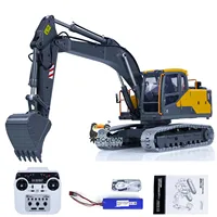 1/14 DoubleE EC160E RC Excavator Metal Electric RC Diggers E010 RTR ESC Servo Motor Light Construction Truck Toys Model  1