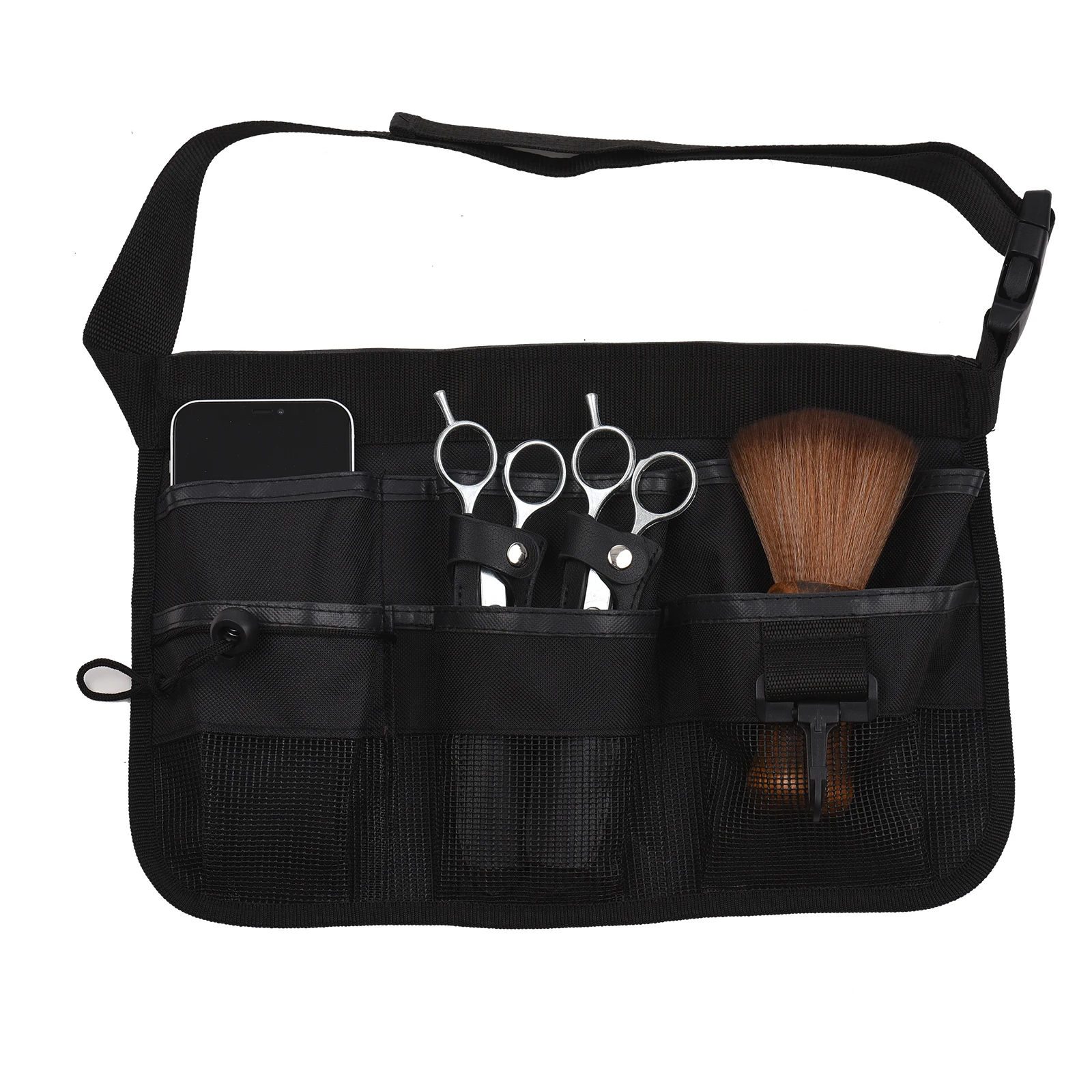 Scissors Pouch Belt Salon Barber Hairdressing Scissors Bag Holder Hair Stylist Tools Waist Bag Comb Shear Holder Leather Cloth