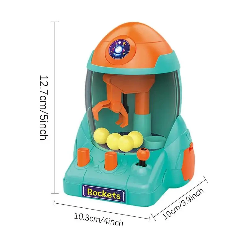 Space Catching Doll Machine Baby Mini Puzzle Catching Ball Machine Clip Doll Gacha Clip Candy Machine Gift For Children's Toy 6