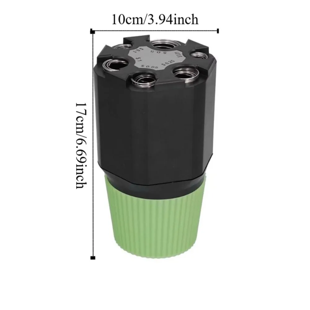 2-Layer Design Car Coin Piggy Bank Cup Shape Large Capacity Money Storage Box Multifunction Coin Storage Holder Vehicle Use