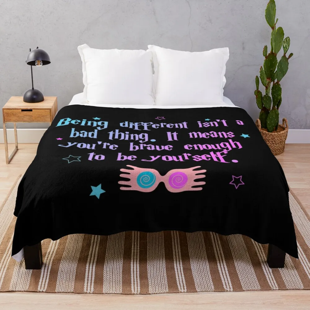

Being different isnt a bad thing Throw Blanket Custom Blankets Microfiber Blanket Fluffy Blanket