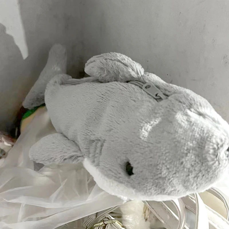귀여운 봉제 상어 필통, 학생 문구류, 귀여운 인형, 학교 보관 가방, 펜 가방, 문구류