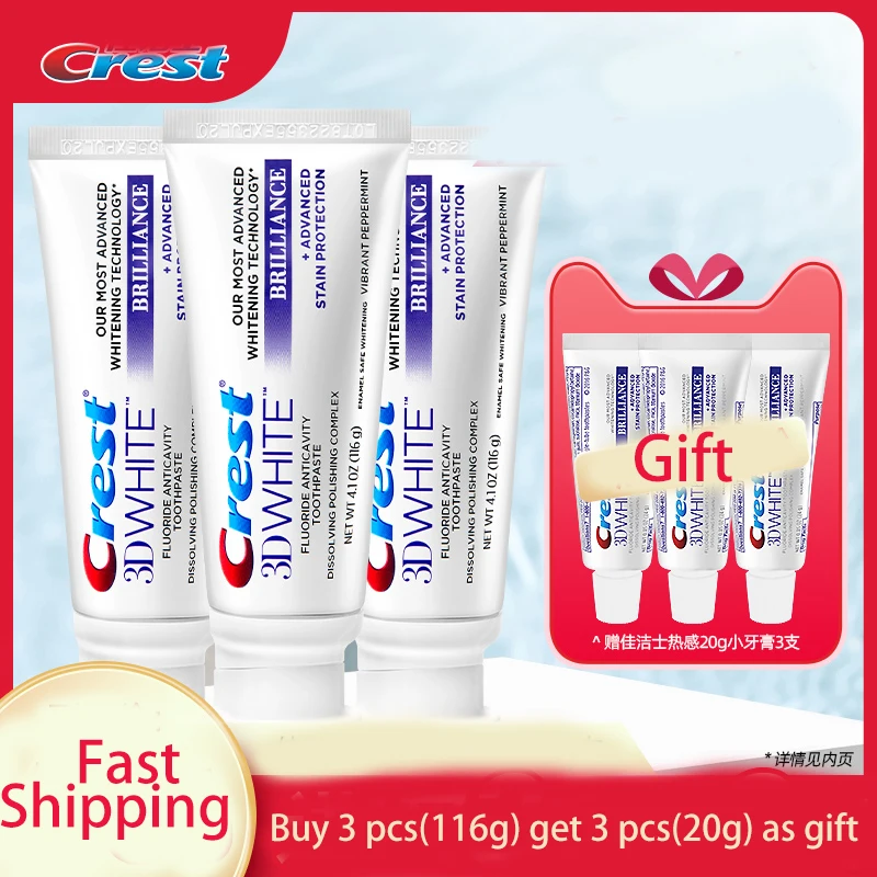 Crest Brilliance White Toothpastes Tooth Paste Stain Removal Reduce
