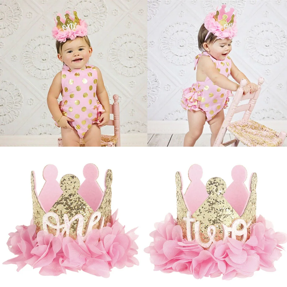 Cotton Floral Headband for Kids Birthday Party Photography