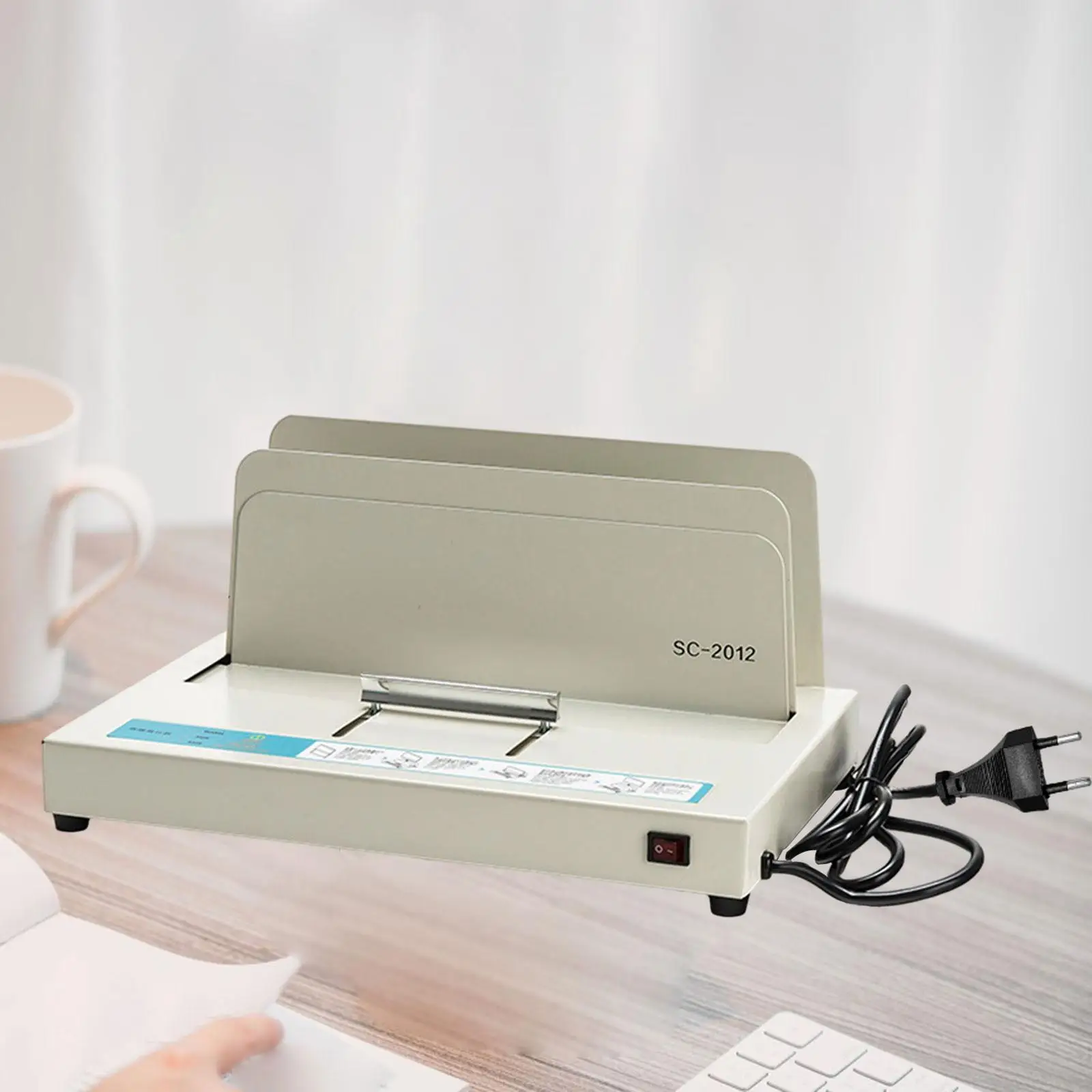 Binding Machine US Adapter Book Binding Machine A3 A4 A5 Thermal Binder for Reports Contract Documents Folders Papers Office