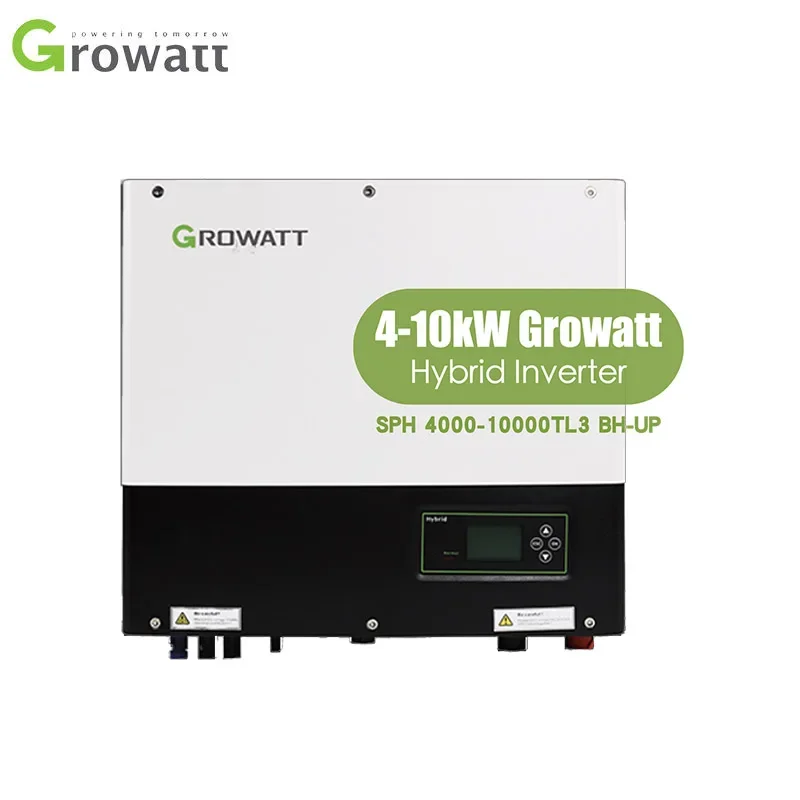 Growatt Inwerter Hybrydowy Off Grid On Grid 5000W Lcd Led Display Inverter Solari Supporto Batteria Al Litio E Al Piombo