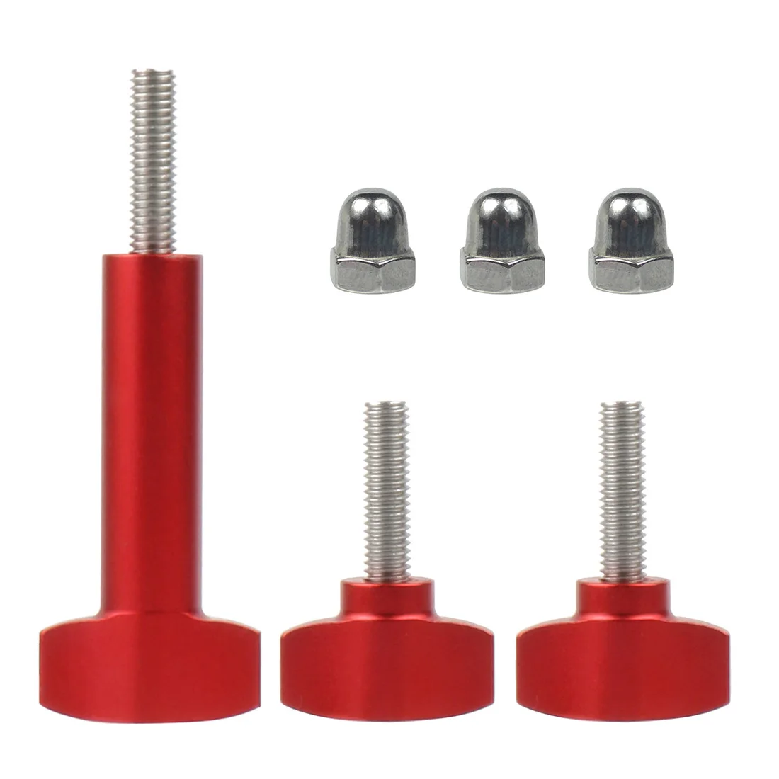 Adjustable M5 Stainless Steel & Aluminium Thumb Screw with Clamping Knob Handle