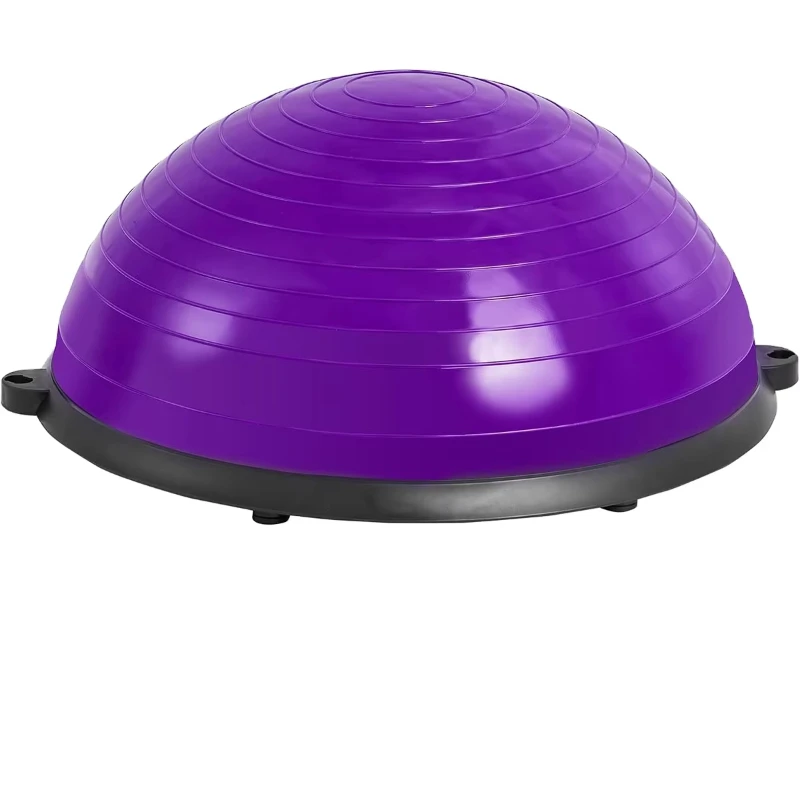 Factory 46cm Gymnastic Stability Improve Workout Half Balance Ball Foot Pump Balance Balls Half Balls