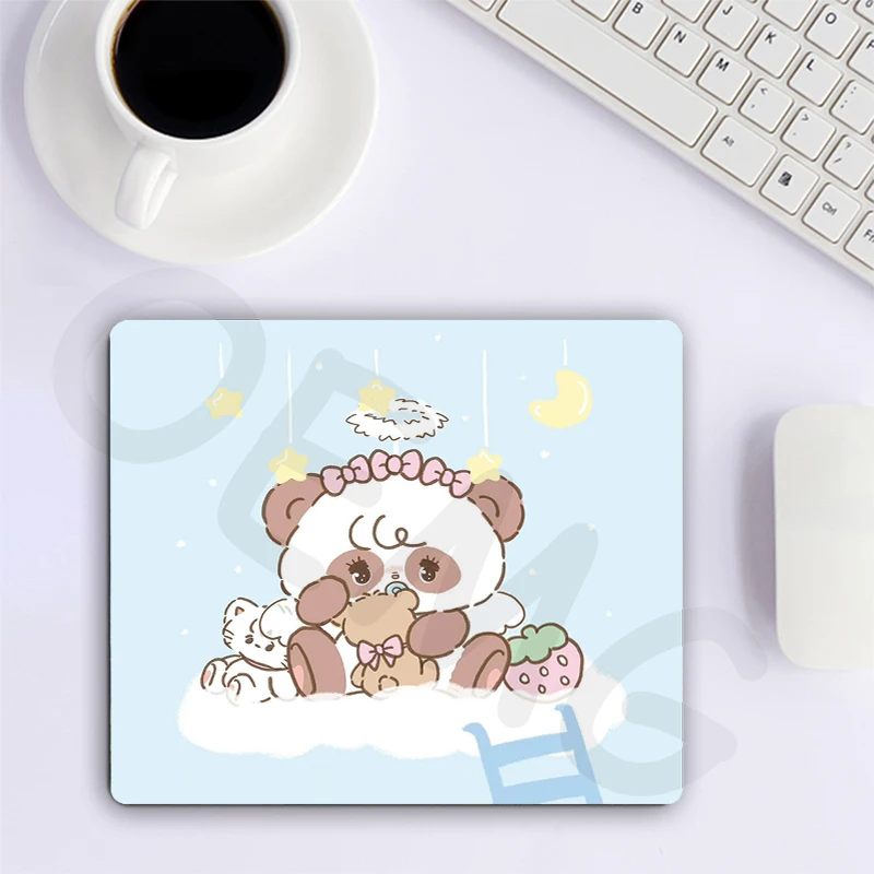 Детские синие коврики для мыши, игровые коврики для мыши с красивым котом, 180x220 мм, коврик для мыши, милый игровой резиновый коврик, Настольный коврик для компании, дизайн для подарка