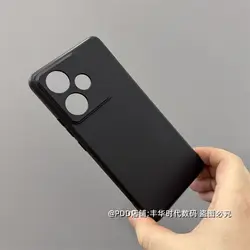 Matte Black Slim TPU Silicone Shockproof Phone Case - Soft, Thin, and Durable Cover for Realme GT 7 (Black)