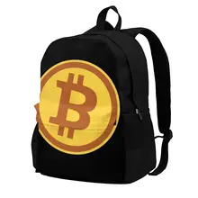 

Bitcoin BTC Backpacks Virtual currency Lightweight Beautiful Polyester Backpack Summer Runner Bags