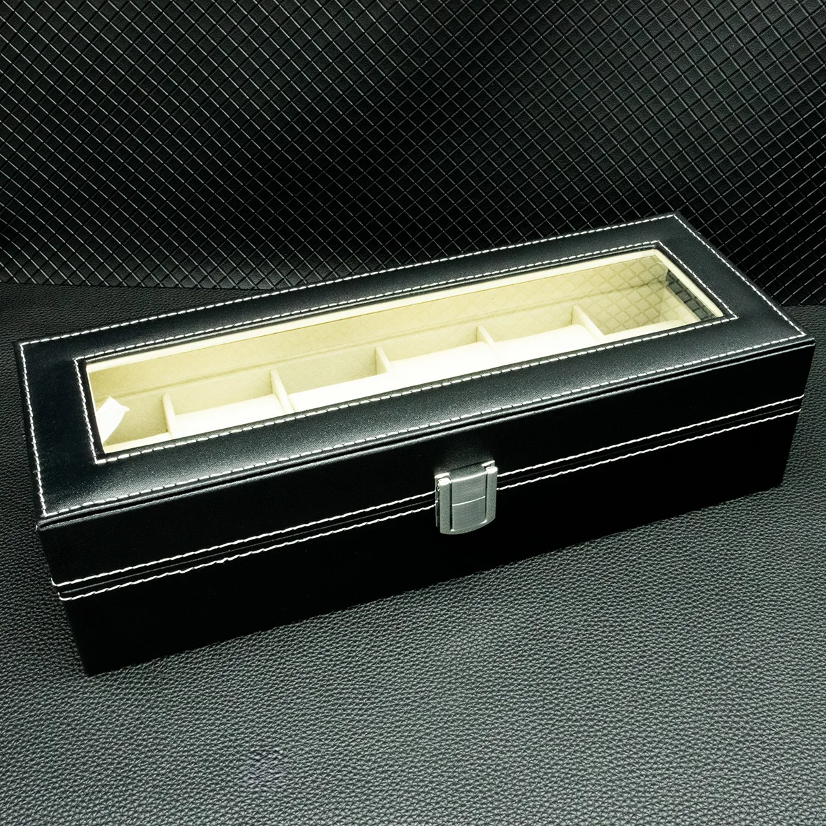 2/3/6 Slots Watch Storage Box PU Leather Display Case Collection Organizer Watch Box for Men women Display Case With Glass