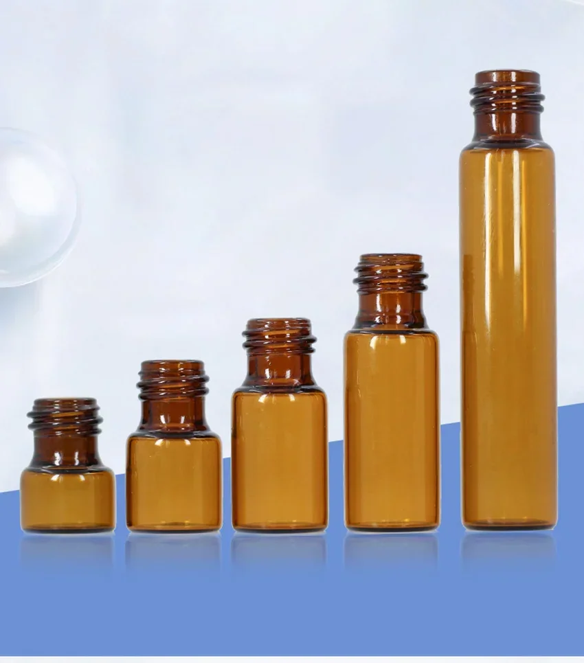 5PC Amber Roller Ball Essential Glass Oil Bottle Empty Perfume Roller Ball Refillable Liquid Container 1/2/3/5/10ML Makeup Tools 5