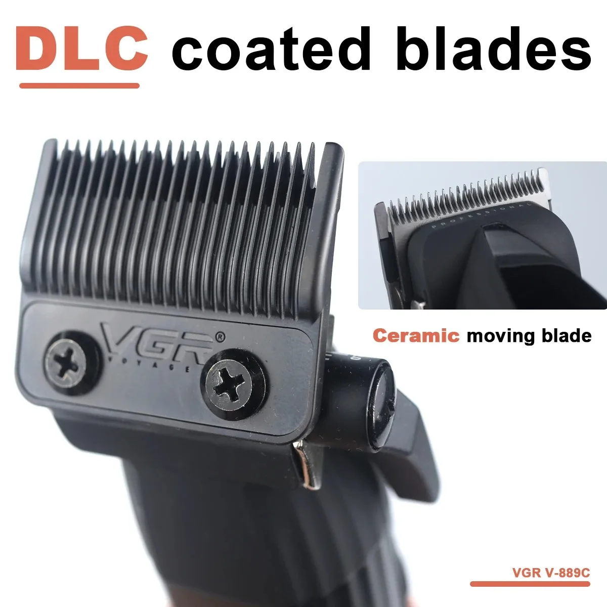 VGR ماكينة حلاقة شعر احترافية ماكينة قص شعر لاسلكي...