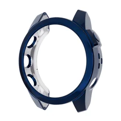 Silicone Protective Case Cover for Smartwatches - Clear Rubber Frame Accessory (Blue)