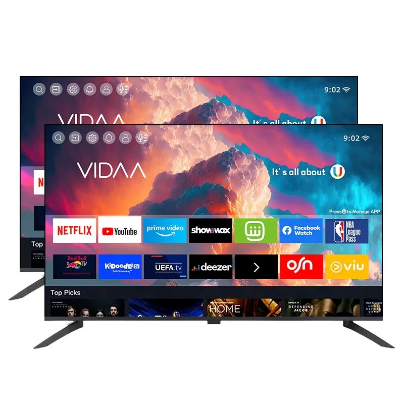 

Frameless TV Smart 85 Inch Slim 4K 80 98 100 110 Inches LED 8K Television With Super Large Screen Flat/Curved DLED Smart TV