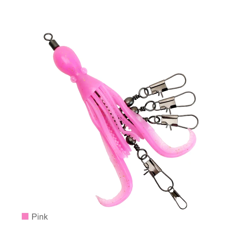  slider image of 2pcs Silicone Octopus Bait