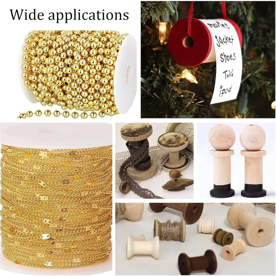 50 Stück Garnspulen Aus Kunststoff - 10,5x5cm Wickelbretter