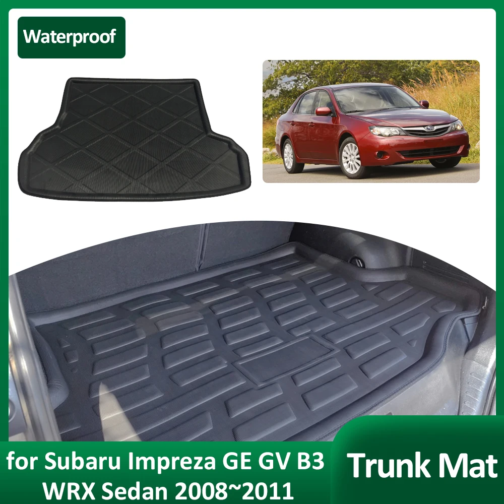 

Car Trunk Mat for Subaru Impreza GE GV B3 WRX Sedan 2008~2011 Tray Waterproof Rear Luggage Cargo Boot Pad Liner Cover Accessorie