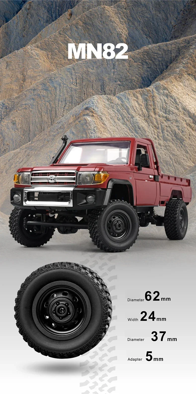 mnモデル1/12 mn82 lc79  未使用 バッテリー1500mah Amazon.com: Skymaker MN82 RC Crawler 1/12 RC Truck 4x4