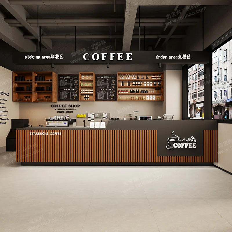 American Retro Reception Desks Coffee Cake Shop Catering Checkout Counter Church Pulpit Office Furniture Balcao Recep&ccedil;&atilde;o FYRD