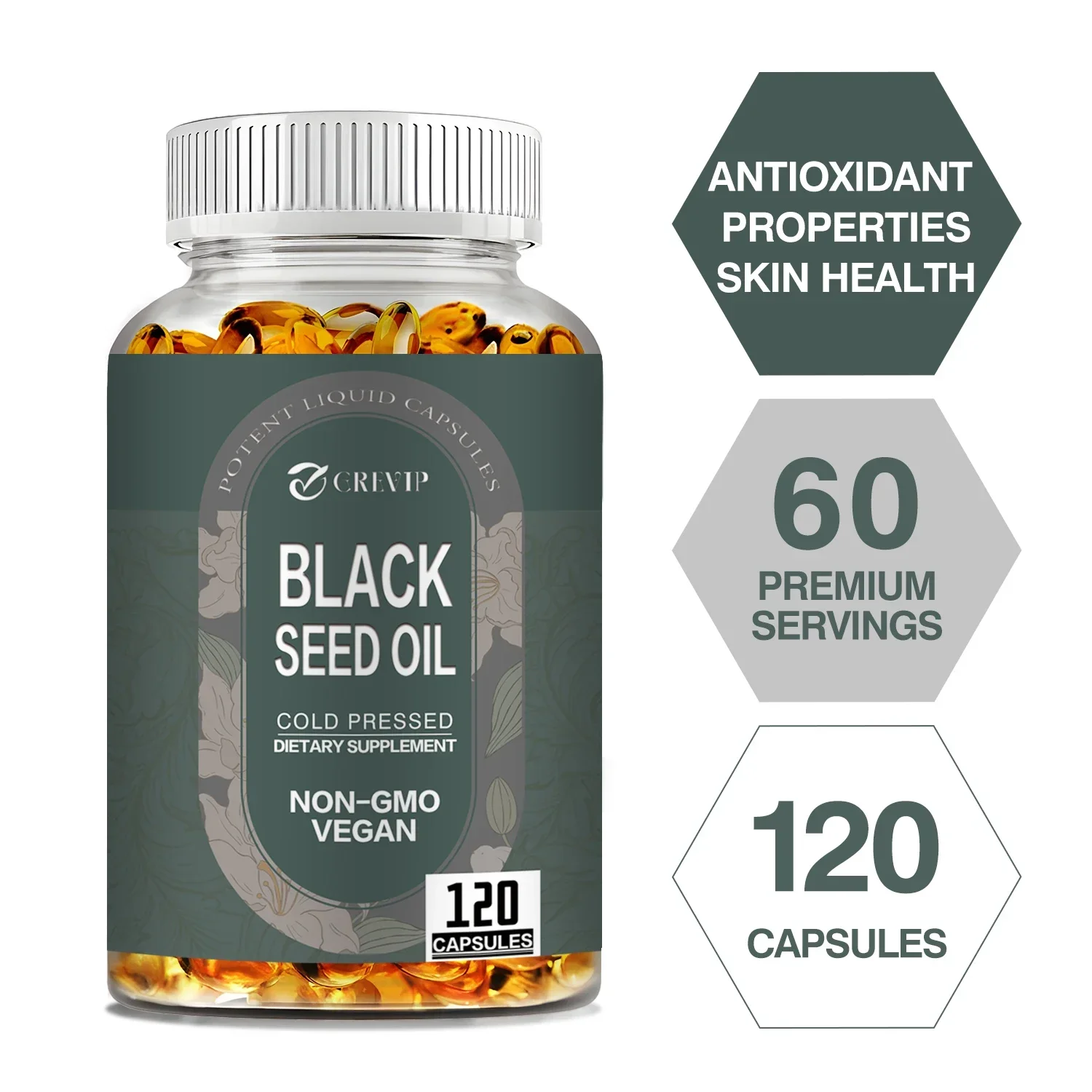 Black Seed Oil-Relieve Digestive Distress, Promote Healthy Hair and Skin, and Improve Overall Function