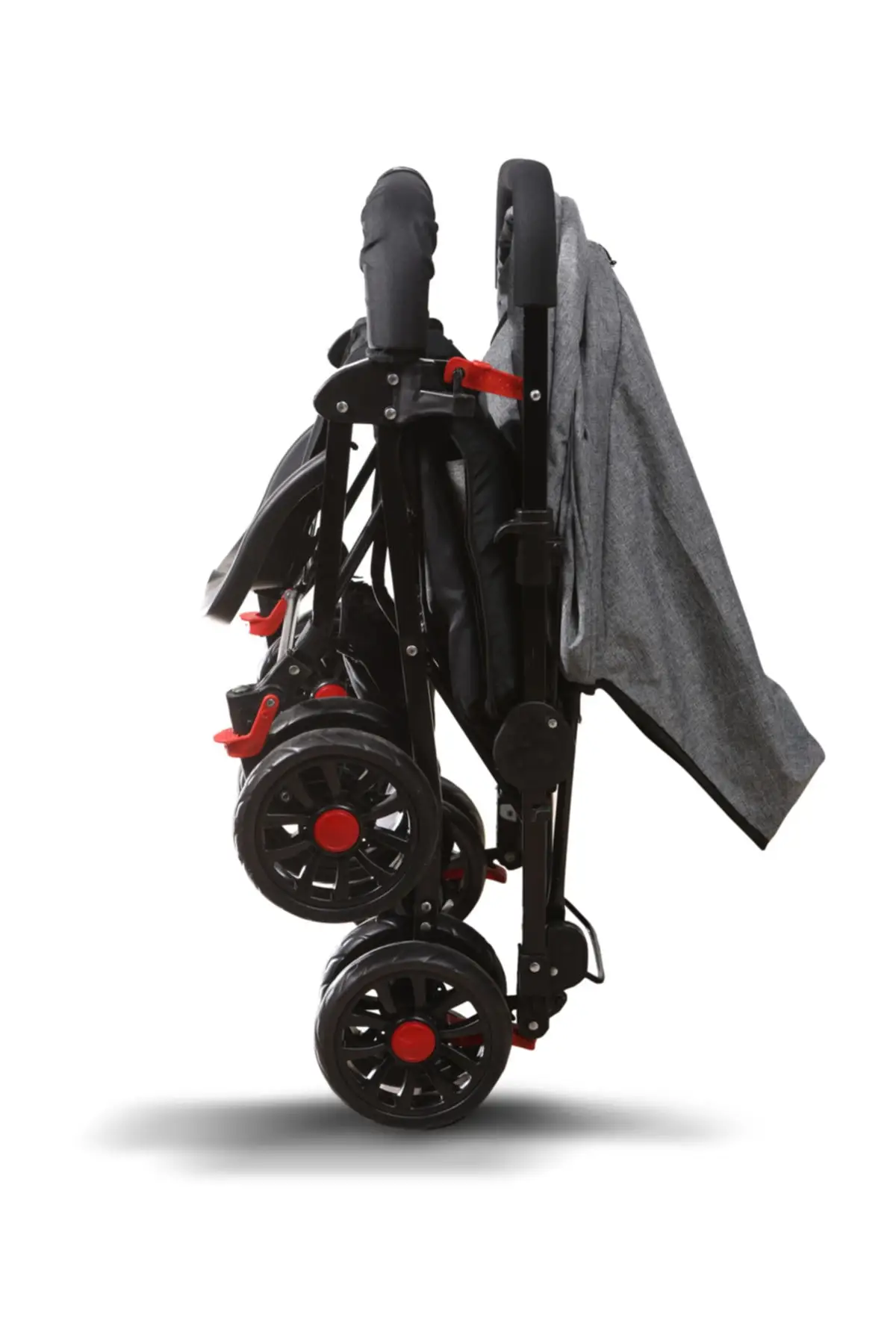 Carry Capacity: 15 kg Two-Way Full Retractable Awning Baby Stroller-Back tekerlerde brake system