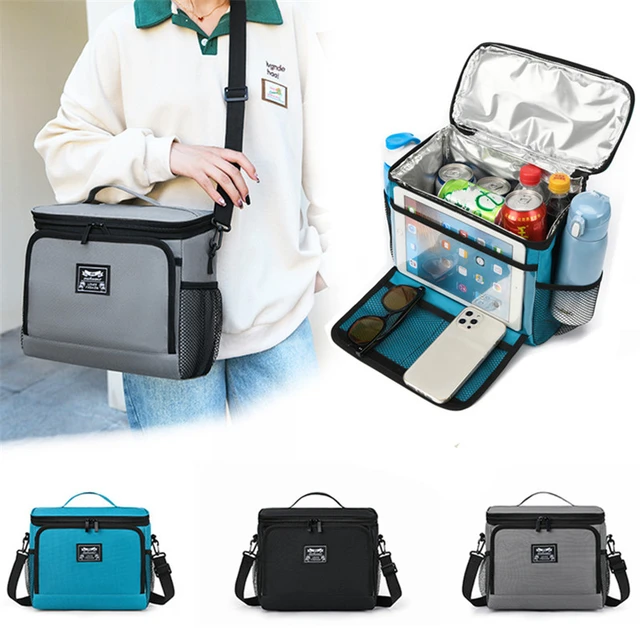 Sac à déjeuner isotherme thermique, boîte à déjeuner fourre-tout école  bureau Portable glacière pochette à Bento conteneur à déjeuner sacs de  rangement des aliments sac à main - AliExpress