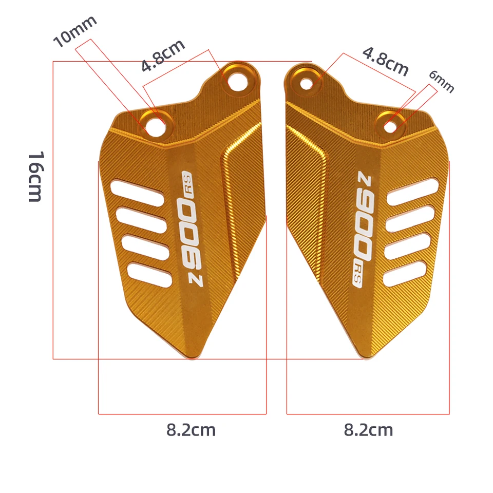 Pedane Poggiapiedi Posteriori Per Kawasaki Z900RS Cafe - Set Per Modelli 2017-2021