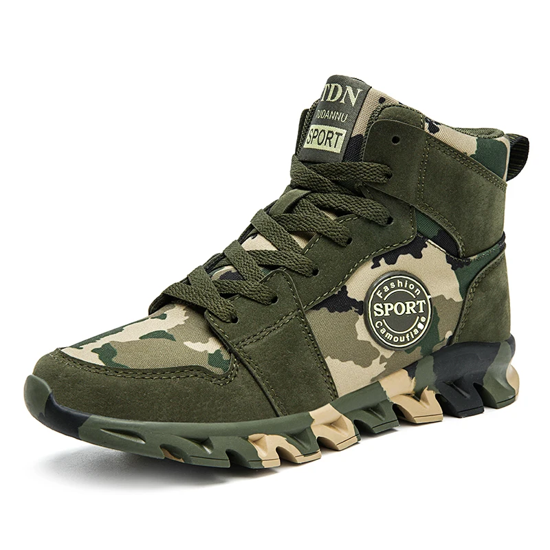

Quality Men Autumn Winter Military Green Hiking Boots Male Mountain Climbing Outdoor Sneakers Women Sport Boots Ankle Trainers