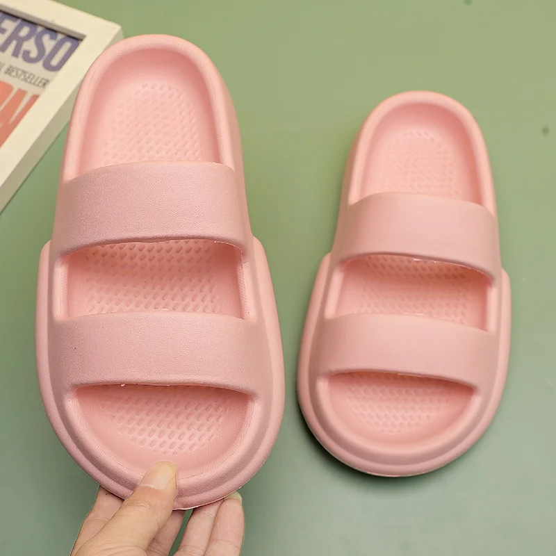 Damtofflor med tjock sula Supermjuka halkfria mjuka skumsliders Slip Comfy tofflor för inomhus utomhus_voghion.com
