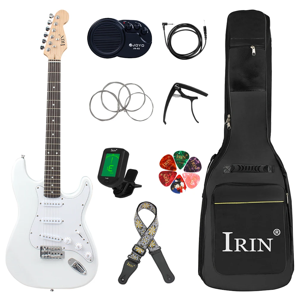 

IRIN 39 Inch 6 Strings 22 Frets Electric Guitar Basswood Body Electric Guitar Guitarra With Bag Amp Guitar Parts & Accessories